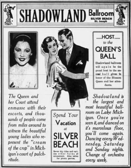 Shadowland Ballroom - May 1935 Ad